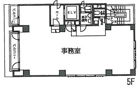 乗物町中央ビル5F 間取り図