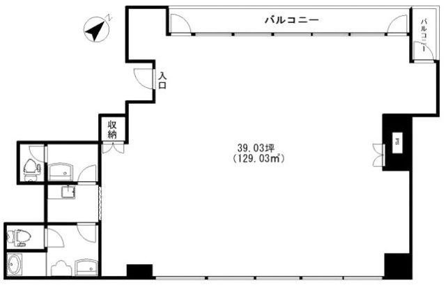 サンユース第二本社ビル6F 間取り図