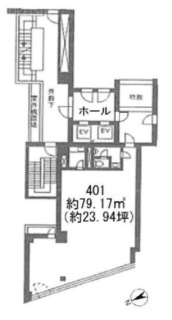 アコード新宿401 間取り図