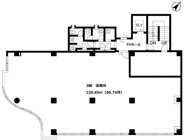 北青山本田ビル3F 間取り図