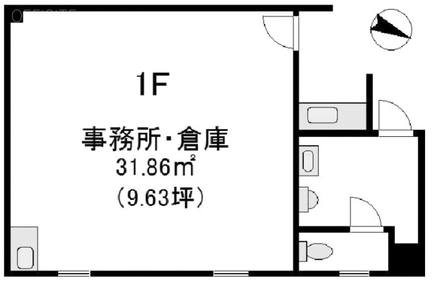 日興マンションビル1F 間取り図