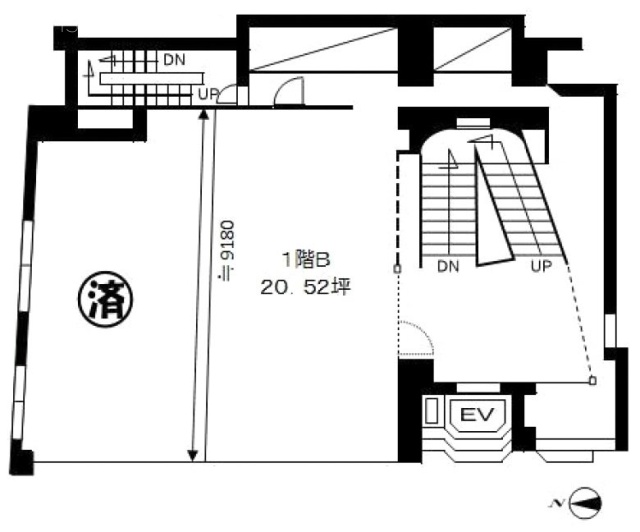 プラザUビルB 間取り図