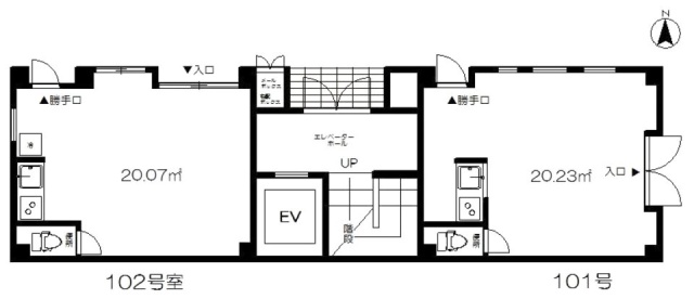 エクセル岩本町ビル102 間取り図