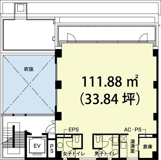 トリオ赤坂ビル6F 間取り図