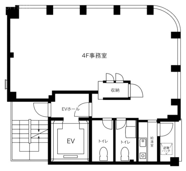 マリオン浜町ビル4F 間取り図