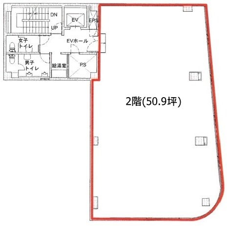 プラチナ第2ビル2F 間取り図
