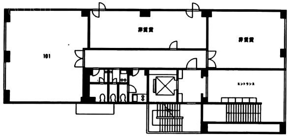 ヒキタカ飯田橋ビル1F 間取り図