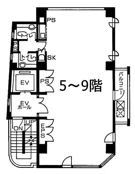 大幸ビル9F 間取り図