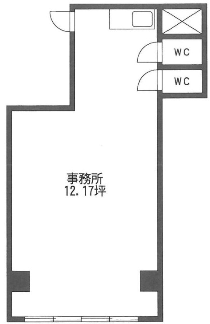 神田駅北口合同ビル503 間取り図