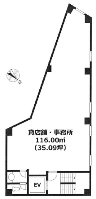 日暮里駅前ビル3F 間取り図