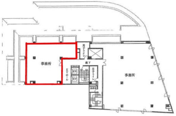 高輪ミューズビル5F 間取り図