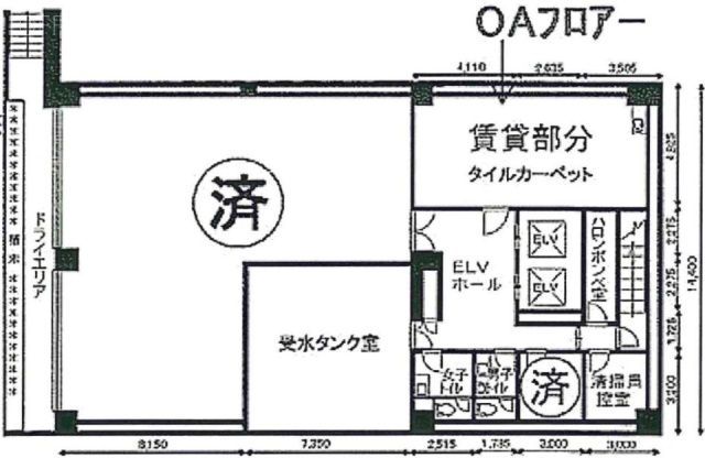 東部横浜ビルB1F 間取り図