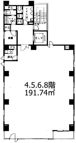 東日本橋ロータリービル5F 間取り図