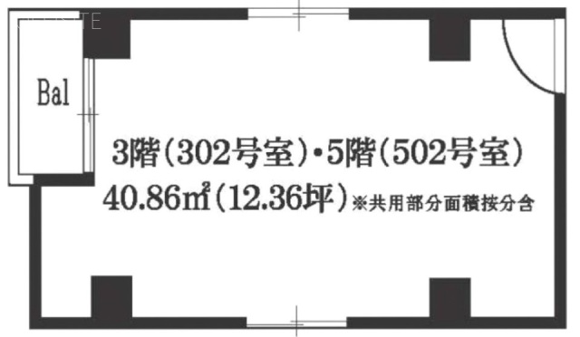 喜多ビル502 間取り図