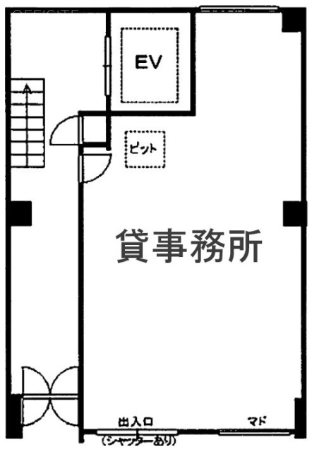 KMビル1F 間取り図