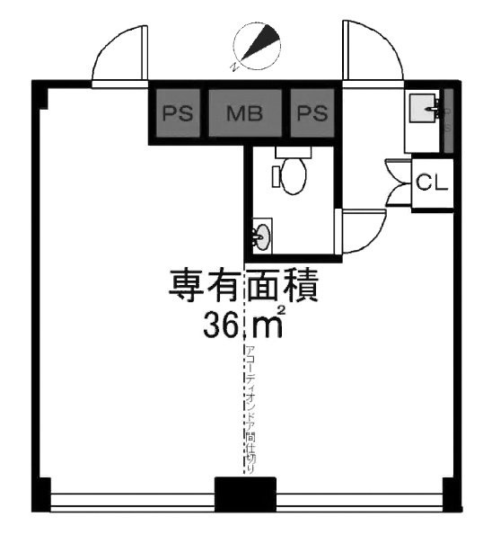 山王アーバンライフ403 間取り図