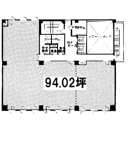 ステートビル横浜4F 間取り図