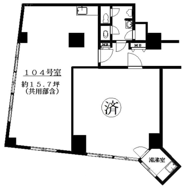 シャトレー五反田ビル104 間取り図