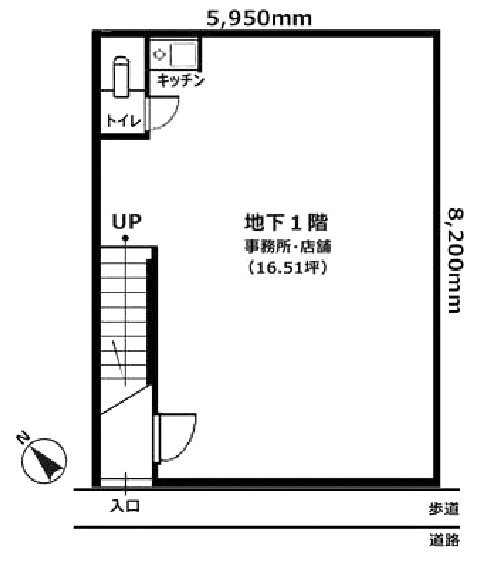 石渡ビルB1F 間取り図