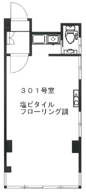 原宿コーポ301 間取り図