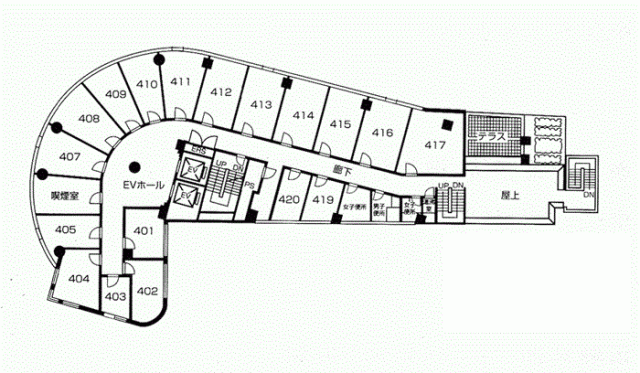 初台センタービル410 間取り図