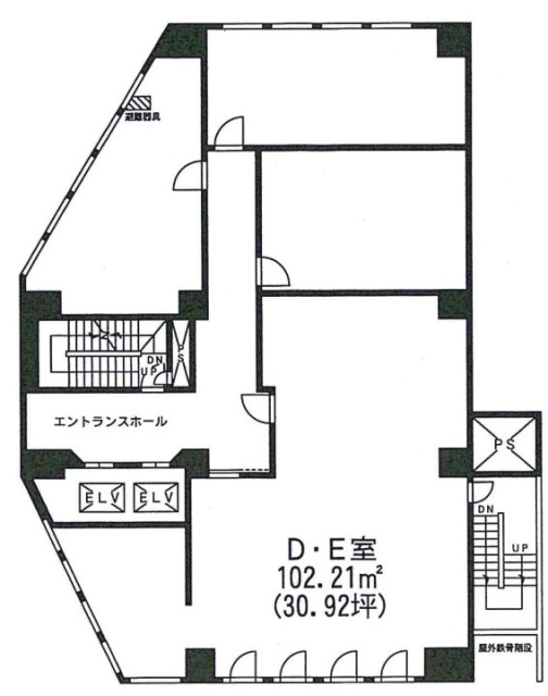 新宿カドビルDE 間取り図