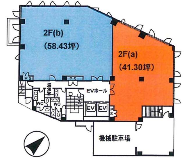 高田馬場看山ビルB 間取り図