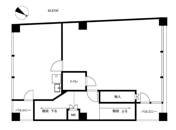 仲尾ビル2F 間取り図