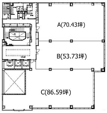 白金高輪ステーションビルB 間取り図