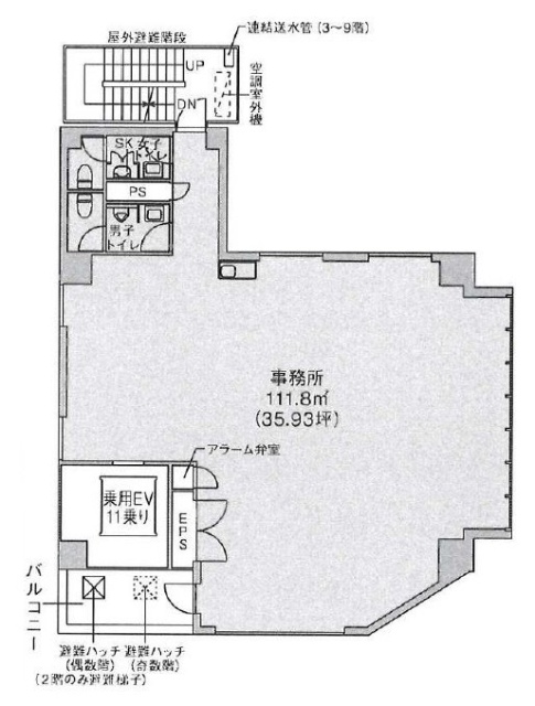 クロスシー秋葉原4F 間取り図