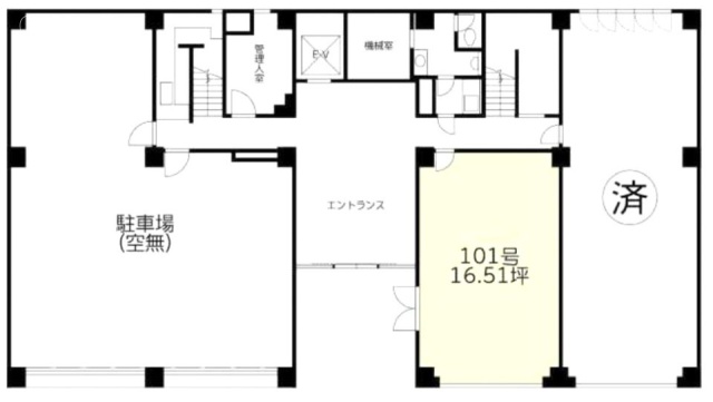 ヤマト第1ビル101 間取り図