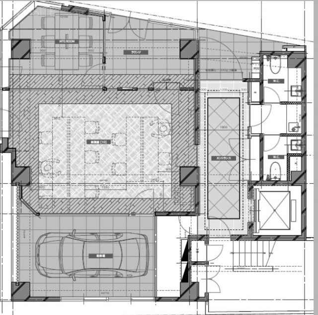 JPーBASE芝大門1F 間取り図