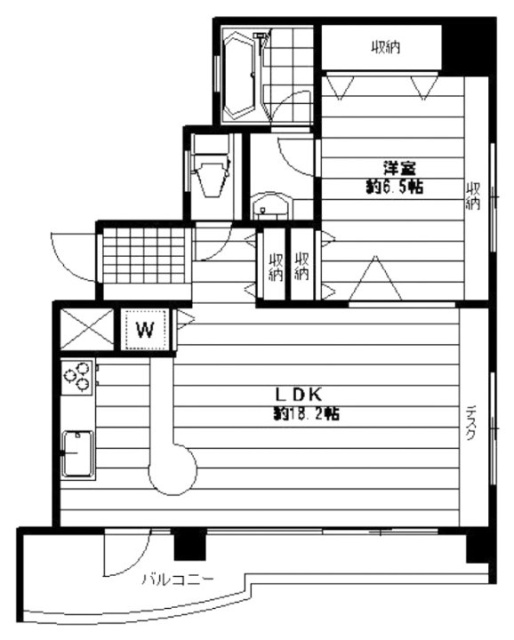 朝日サテライトビル302 間取り図