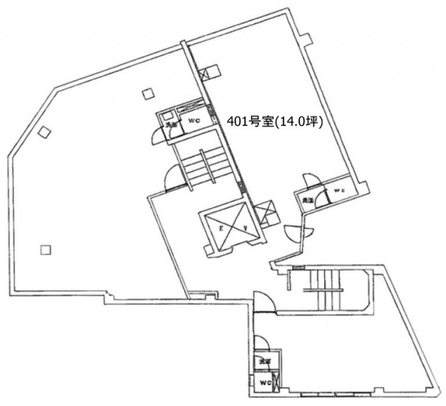 第三太陽ビル401 間取り図