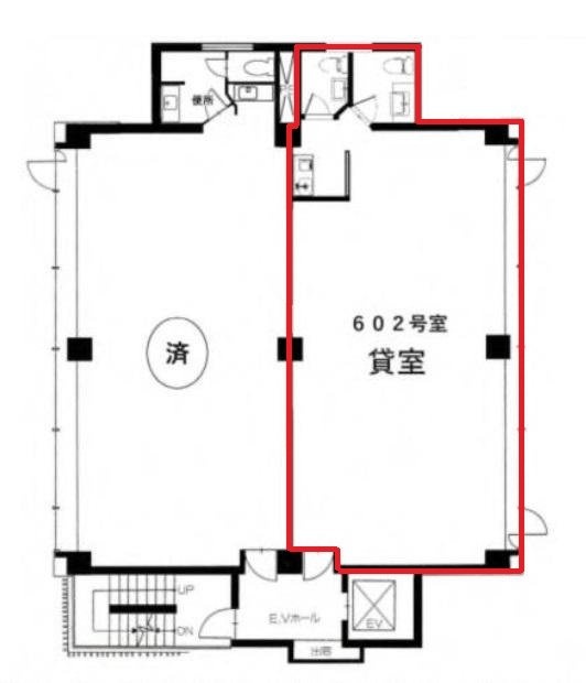 倉島渋谷ビル602 間取り図
