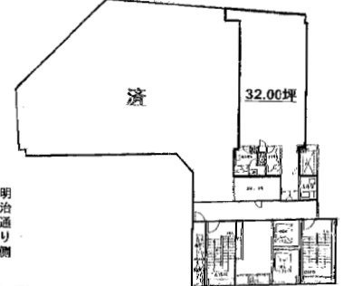 渋谷協和ビル9F 間取り図