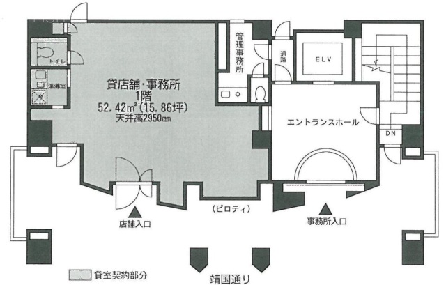 Daiwa神田須田町ビル1F 間取り図