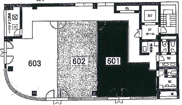 ル・グラシエルBLDG.1602 間取り図