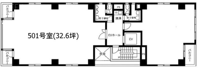 USビル501 間取り図