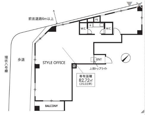 カレスプレイス上野毛4F 間取り図