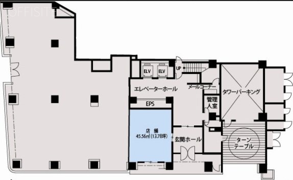 三田鈴木ビル1F 間取り図