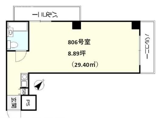 銀座ダイヤハイツ806 間取り図