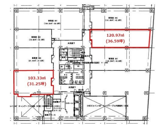 サウス・コア306 間取り図