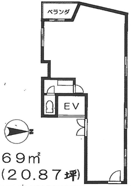 バンビビル6F 間取り図
