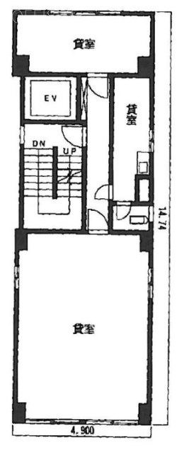 甲州屋ビル4F 間取り図