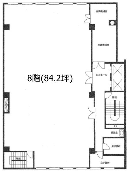 田源ビル8F 間取り図