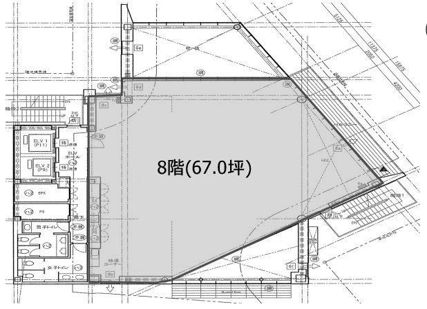 いちご恵比寿グリーングラス8F 間取り図