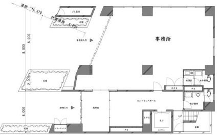 日興高田馬場ビル1F 間取り図