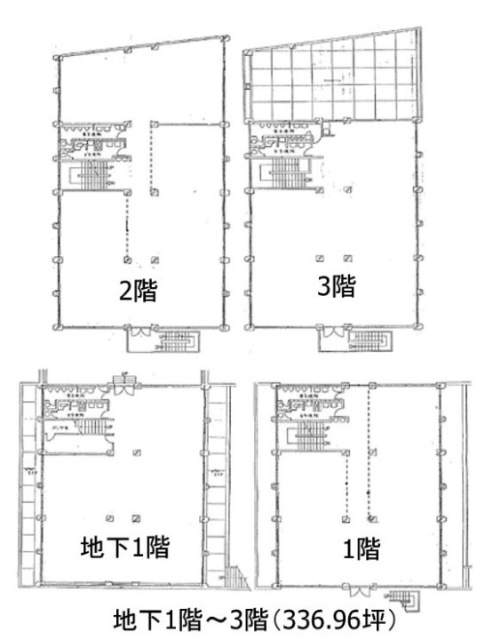 聖経ビルB1F～3F 間取り図