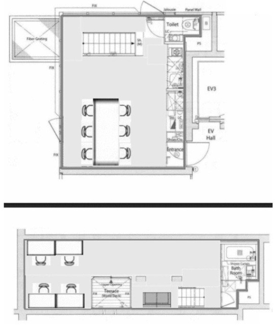 イソラ中目黒102 間取り図